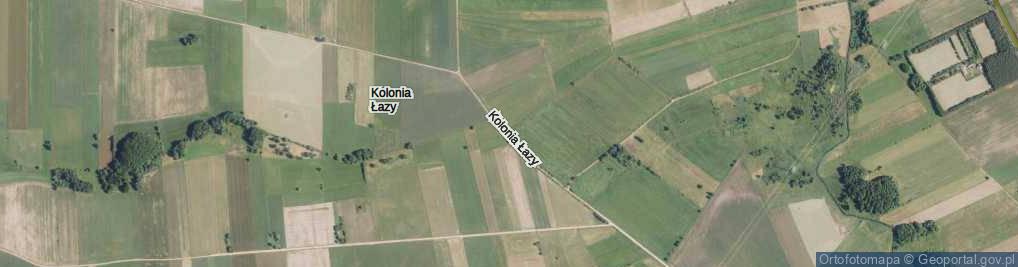 Zdjęcie satelitarne Kolonia Łazy ul.